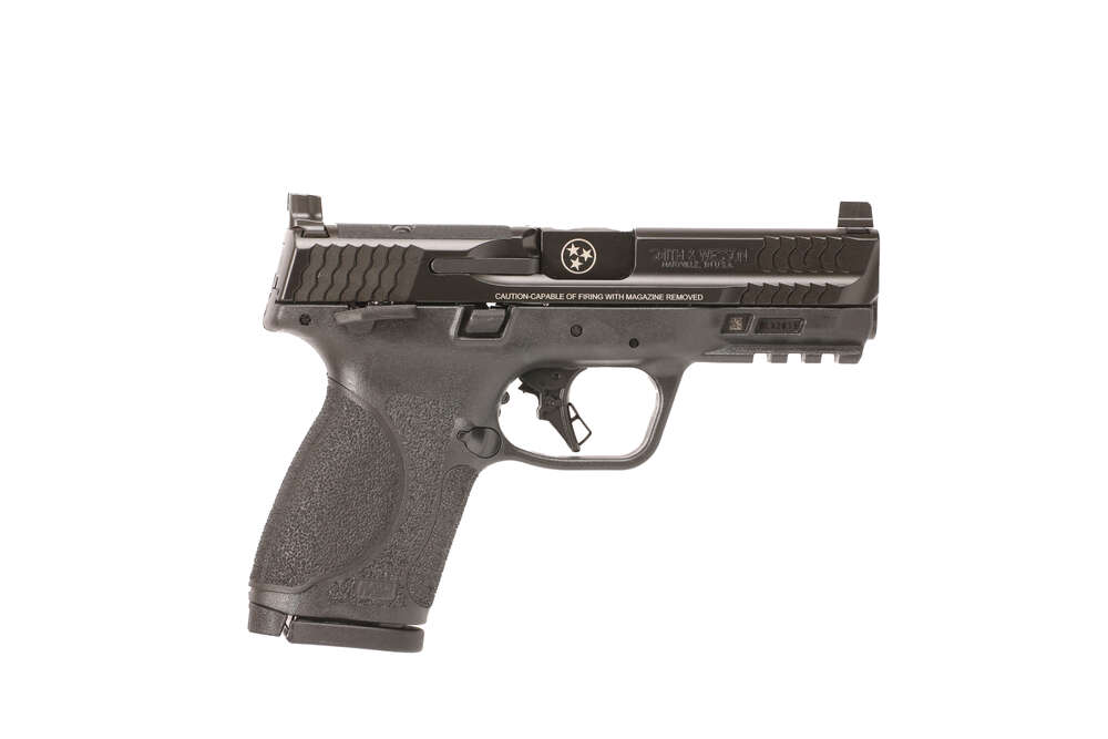 Handguns Smith&Wesson Ready Series 9mm M&P 9 Compact M2.0 OR TN Logo Engraved Thumb Safety Blk 9mm Luger 4in 15rd